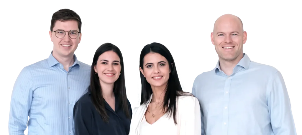 Bild unserer 4 dermanostic Gründer und Gründerinnen