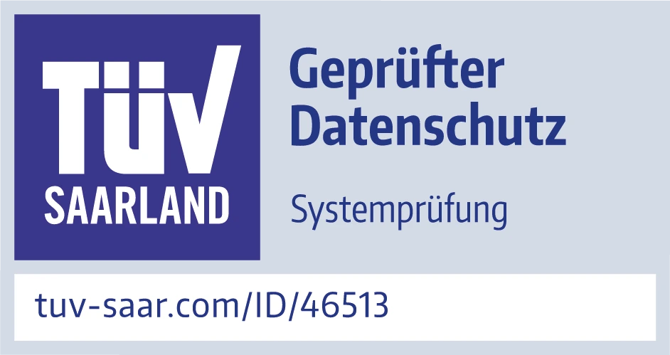 TÜV Zertifizierung Datenschutz
